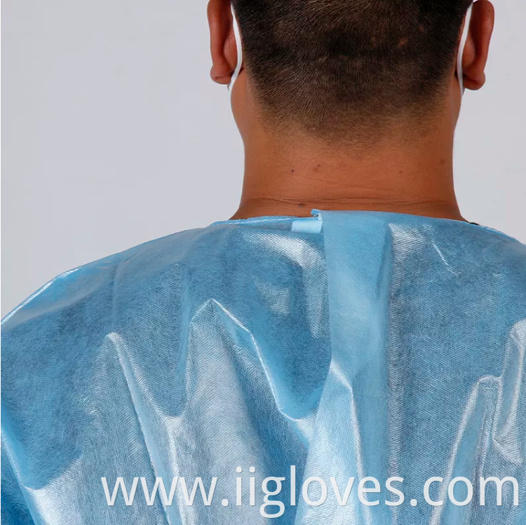 Safety Cuff Massage Patient Laminated Isolation 40Gsm Insolation Isolative Operation Theatre Gown